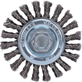 Century Drill 76043 Angle Grinder Wire Wheel 4" Dia. Steel Cable Twist