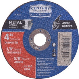 Century Drill 08308 Cutting Wheel 4" x 5/8" Aluminum Oxide