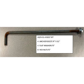 Contrx Anchor Bolt Kit 4 bolts 3/4""Dia. x 31""L