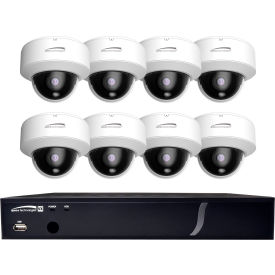 Speco ZIPT88D2 8-Channel HD-TVI DVR and 8 Dome Camera Kit 2TB
