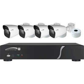 Speco ZIPT4D1 4-Channel HD-TVI DVR and 4 Bullet Camera Kit 1TB