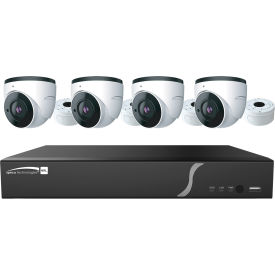 Speco ZIPL4D1 4-Channel Plug & Play NVR and IP Kit 4 Dome Cameras 1TB