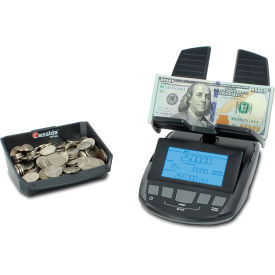 Cassida Corporation S-TT Cassida TillTally Cash & Coin Currency Counting Scale S-TT - LCD Display - 200 Bill Capacity, Gray image.