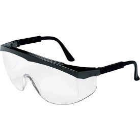 MCR Safety ST110 MCR Safety® ST110 Safety Glasses ST1 Series, Black Frame, Clear Lens. image.