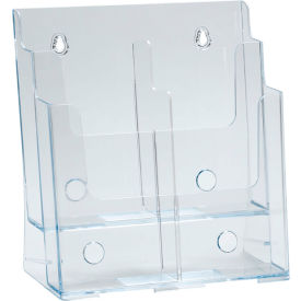 Global Approved 252381 Two-Tier Brochure Holder 9-1/4"W x 5"D x 11-1/4"H
