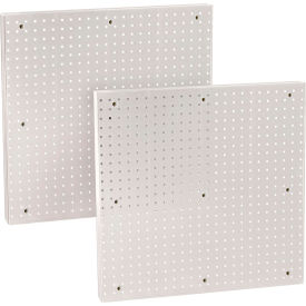 Global Approved 772424-WHT Pegboard Wall Panel White 24"W x 7/8"D x 24"H