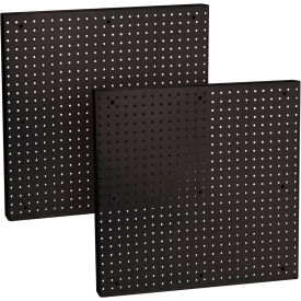 Global Approved 772424-BLK Pegboard Wall Panel Black 24"W x 7/8"D x 24"H