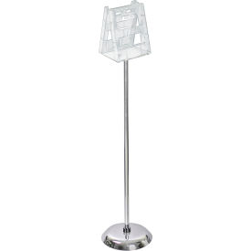 Global Approved 300858 Brochure Holder 2 pocket 11"W x 11"D x 46"H