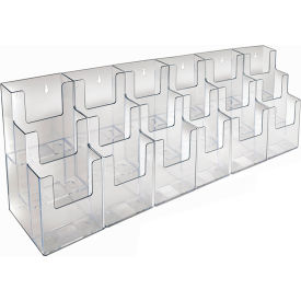 Global Approved 252821 Three-Tier Brochure Holder 36"W x 5-1/4"D x 9"H