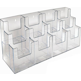 Global Approved 252818 Three-Tier Brochure Holder 27"W x 5-1/4"D x 9"H - Pkg Qty 2