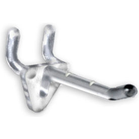 Global Approved 800072-CLR 2" Clear Glass-Filled Nylon Hook 0.287" Dia.
