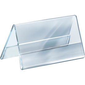 Global Approved 192812 Two-Sided Sign Holder/Nameplate 8-1/2"W x 3"D x 5-1/2"H - Pkg Qty 10