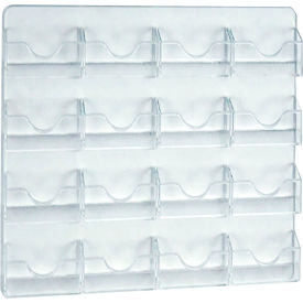 Global Approved 252084 16 Pocket Business/Gift Card Holder 15-5/8"W x 1"D x 11-7/8"H - Pkg Qty 2