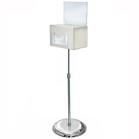 Global Approved 206325-WHT Suggestion Box 11"W x 8-1/4"D x 52-3/4"H