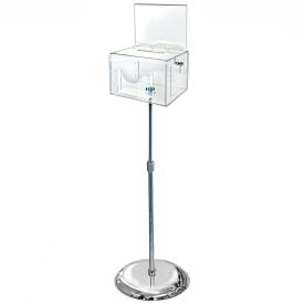 Global Approved 206325-CLR Suggestion Box 11"W x 8-1/4"D x 52-3/4"H