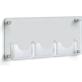 Global Approved 105584 Bi-fold Size Brochure Holder 23"W x 1-1/4"D x 11"H