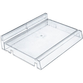Global Approved 225830-CLR Slatwall Cosmetic Tray 12"W x 9-1/4"D x 2-5/8"H
