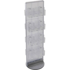 Global Approved 700650-CLR Two Sided Brochure Holder 16"W x 16"D x 61"H