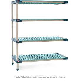 Metro® MetroMax 4 4 Shelf Polymer Shelving Unit Add On 24"W x 24"D x 63"H