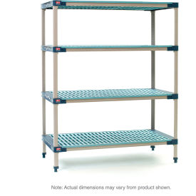 Metro® MetroMax 4 4 Shelf Polymer Shelving Unit Starter 24"W x 18"D x 63"H
