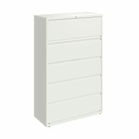 Hirsh Industries® 42"W 5 Drawer Lateral File Cabinet White