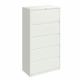 Hirsh Industries® 36"W 5 Drawer Lateral File Cabinet White