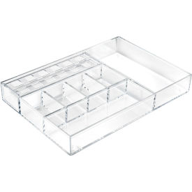 Global Approved 252714 Large Sectioned Cosmetic Organizer - Pkg Qty 2