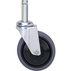 Stem Casters for Quantum Conductive Wire Bin Shelving Systems - 4 Swivel 2 With Brakes 5" x 1-1/4"