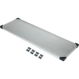 Global Industrial B2391957 Nexel® S1854SZ Solid Galvanized Shelf 54"W x 18"D image.