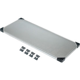 Global Industrial B2391958 Nexel® S1842SZ Solid Galvanized Shelf 42"W x 18"D image.