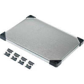 Global Industrial B2391959 Nexel® S1824SZ Solid Galvanized Shelf 24"W x 18"D image.