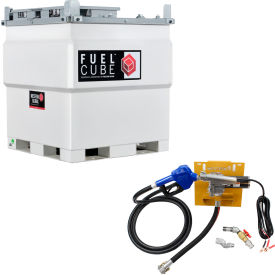 Western Global 250 Gallon FuelCube Diesel Fuel Tank 12V Pump Kit & Fuel Gauge
