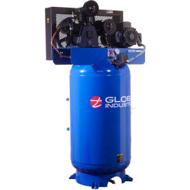Global Industrial B2811234 Global Industrial™ Two Stage Piston Air Compressor, 5 HP, 80 Gal., 1 Phase, 230V image.