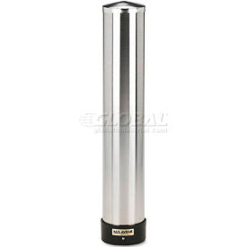 United Stationers Supply SJMC3400P Pull-Type Wall Mounted Large Water Cup Dispenser, Stainless Steel image.