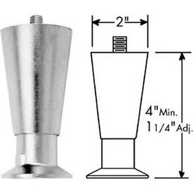 Allpoints 1191083 Allpoints 1191083 Leg, Flanged, 3/8-16, 4"H, Np Leg image.