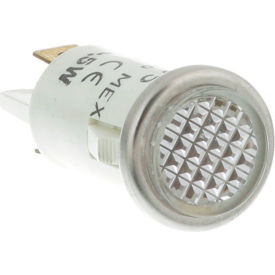 Allpoints 33361 Allpoints 38-1476 White Flush Lens Signal Light - 125V image.