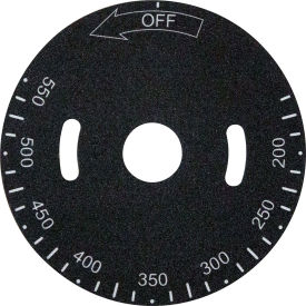 Allpoints 00-498037-0000A Allpoints 2281298 Plate, Temp Dial, 200-550F image.