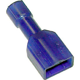 Allpoints 851067 Allpoints 85-1067 Blue Female Vinyl Insulated Quick Disconnect; 1/4" Tab; Wire Gauge 16-14 - 10pk image.