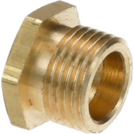 Allpoints F810-0129 Allpoints 26-1781 Brass Burner Orifice; #56; Natural Gas; 7/16"-27 Thread image.