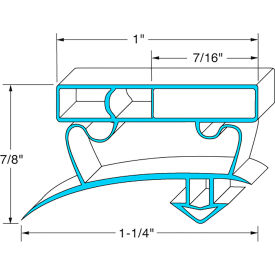 Allpoints 811125 Allpoints 741341 Gasket 25 1/2" X 53" For True Manufacturing image.