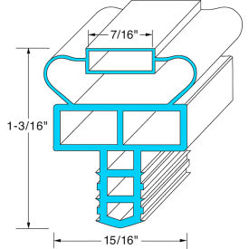 Allpoints IN GSK1040 Allpoints 741284 Door Gasket 10 3/8" X 21 7/8" For Randell image.