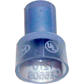 Allpoints 851028 Allpoints 85-1028 Clear Tin Plated Copper Closed End Connector; Wire Gauge 10 - 100/Box image.