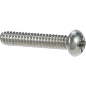 Allpoints 261044 Allpoints 26-1044 Stainless Steel Round Head 6-32 x 3/4" Phillips Machine Screw - 100/Pack image.