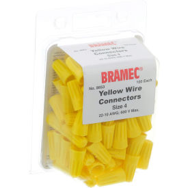 Allpoints 281678 Allpoints 28-1678 Yellow Wire Connectors - 100/Pack image.