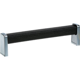 Allpoints C31409-1 Allpoints 22-1368 6 1/2" Black Vinyl / Chrome Handle image.