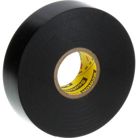 Allpoints 851181 Allpoints 85-1181 Black Super 33+ Electrical Tape; 3/4" x 66" image.