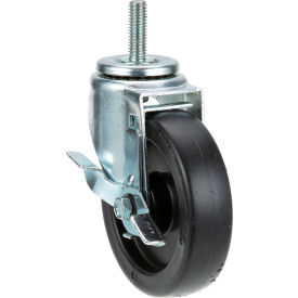Allpoints 263269 Allpoints 26-3269 5" Swivel Threaded Stem Caster with Brake - 1/2"-13 x 1 1/2" Stem, 260 lb. Cap image.