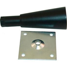 Allpoints 262438 Allpoints 26-2438 6" Black Adjustable Plate Mount Leg image.