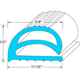 Allpoints 741190 Allpoints 74-1190 Compression Door Gasket Strip - 10 x 11/16" x 1/2" image.