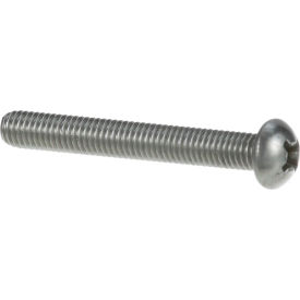 Allpoints 261055 Allpoints 26-1055 Stainless Steel Round Head 10-32 x 1 1/2" Phillips Machine Screw - 100/Pack image.